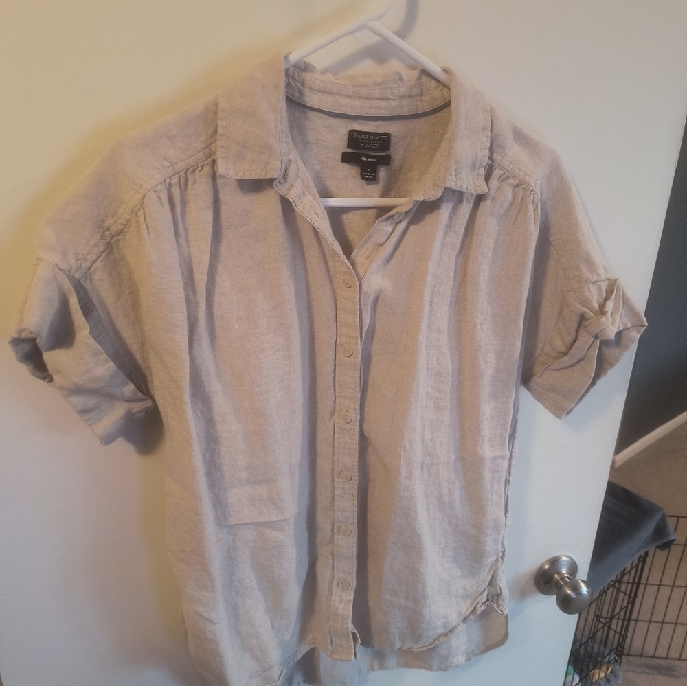J. Crew Light Gray Casual Button Down Shirt